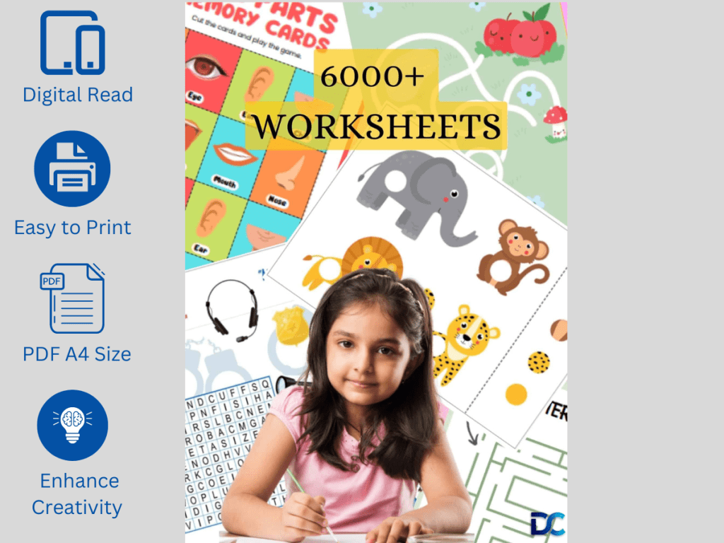 6000+ Worksheets for Kids DigiCenter
